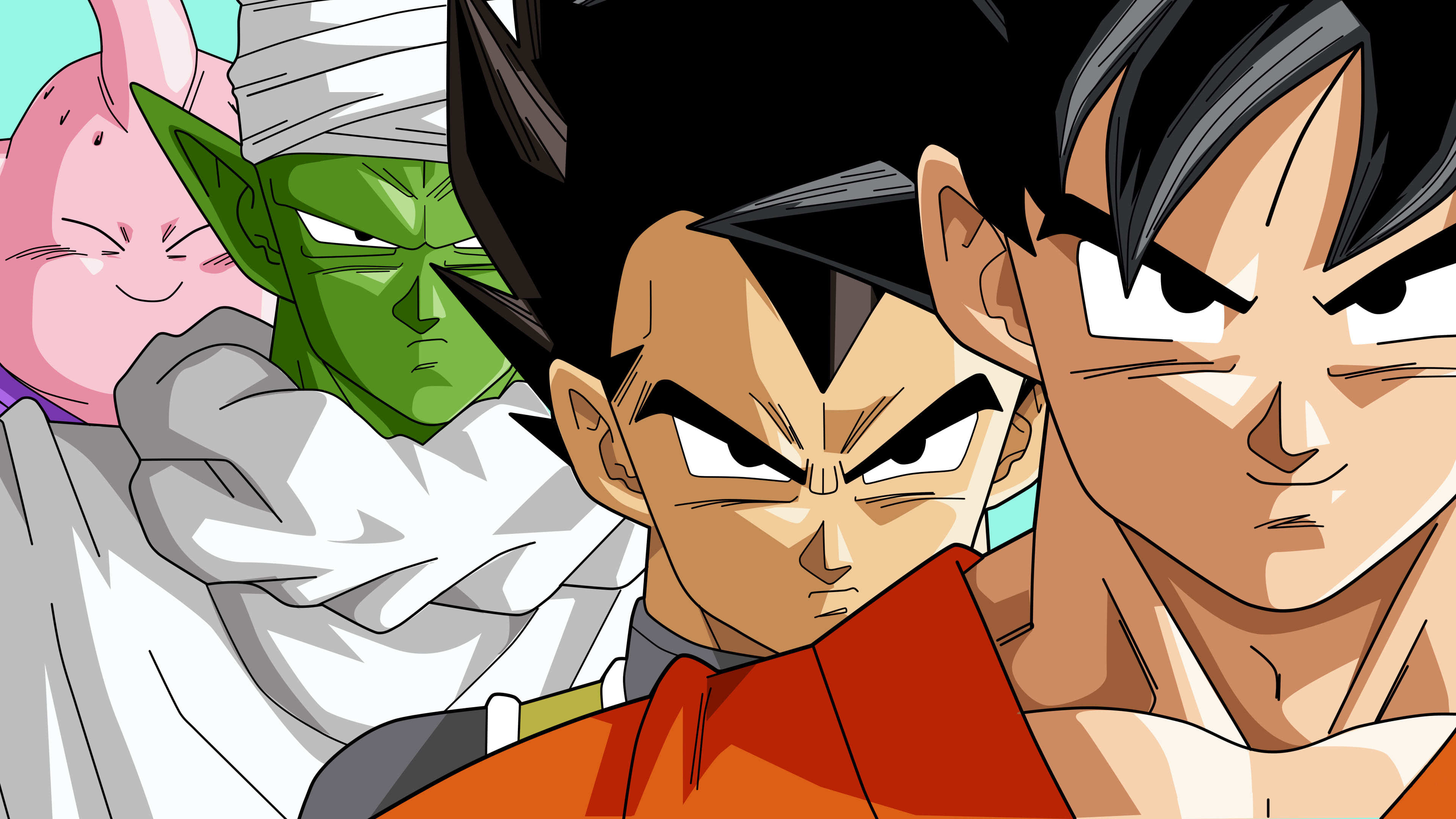 Goku Vegeta Piccolo Majin Buu UHD 4K Wallpaper | Pixelz