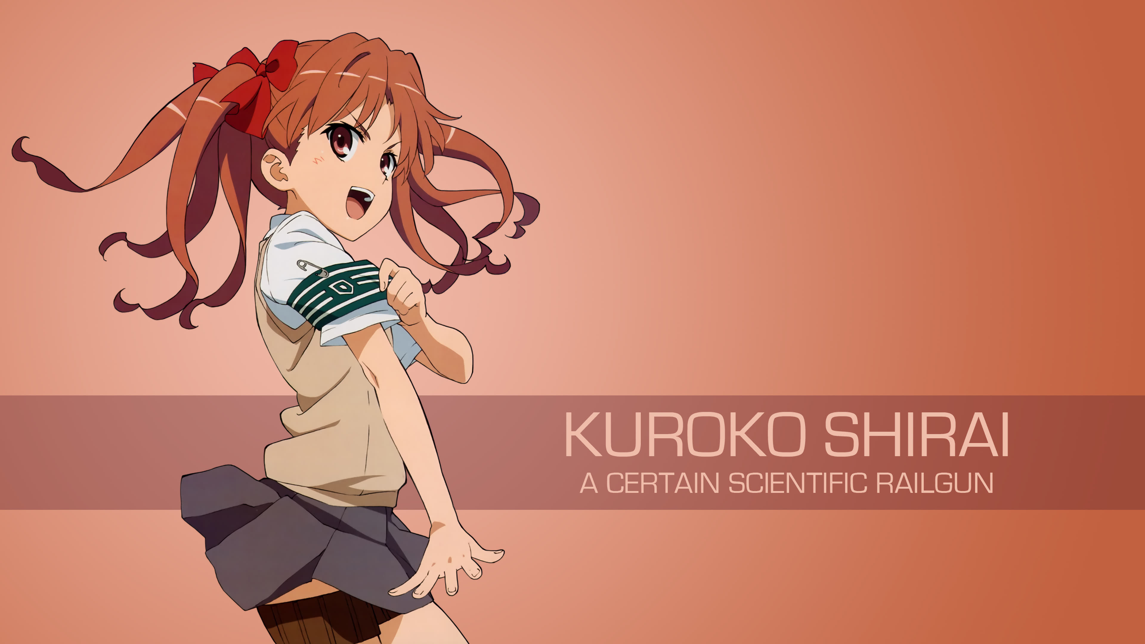 kuroko shirai a certain scientific railgun uhd 4k wallpaper