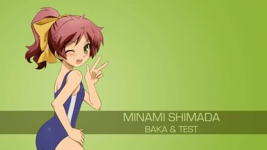 minami shimada baka and test uhd 4k wallpaper