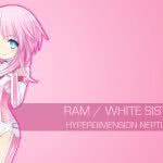 ram white sister hyperdimension neptunia uhd 4k wallpaper