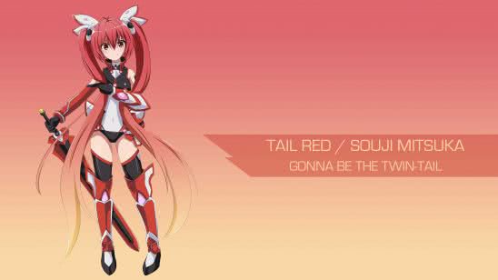 tail red souji mitsuka gonna be the twin tail uhd 4k wallpaper