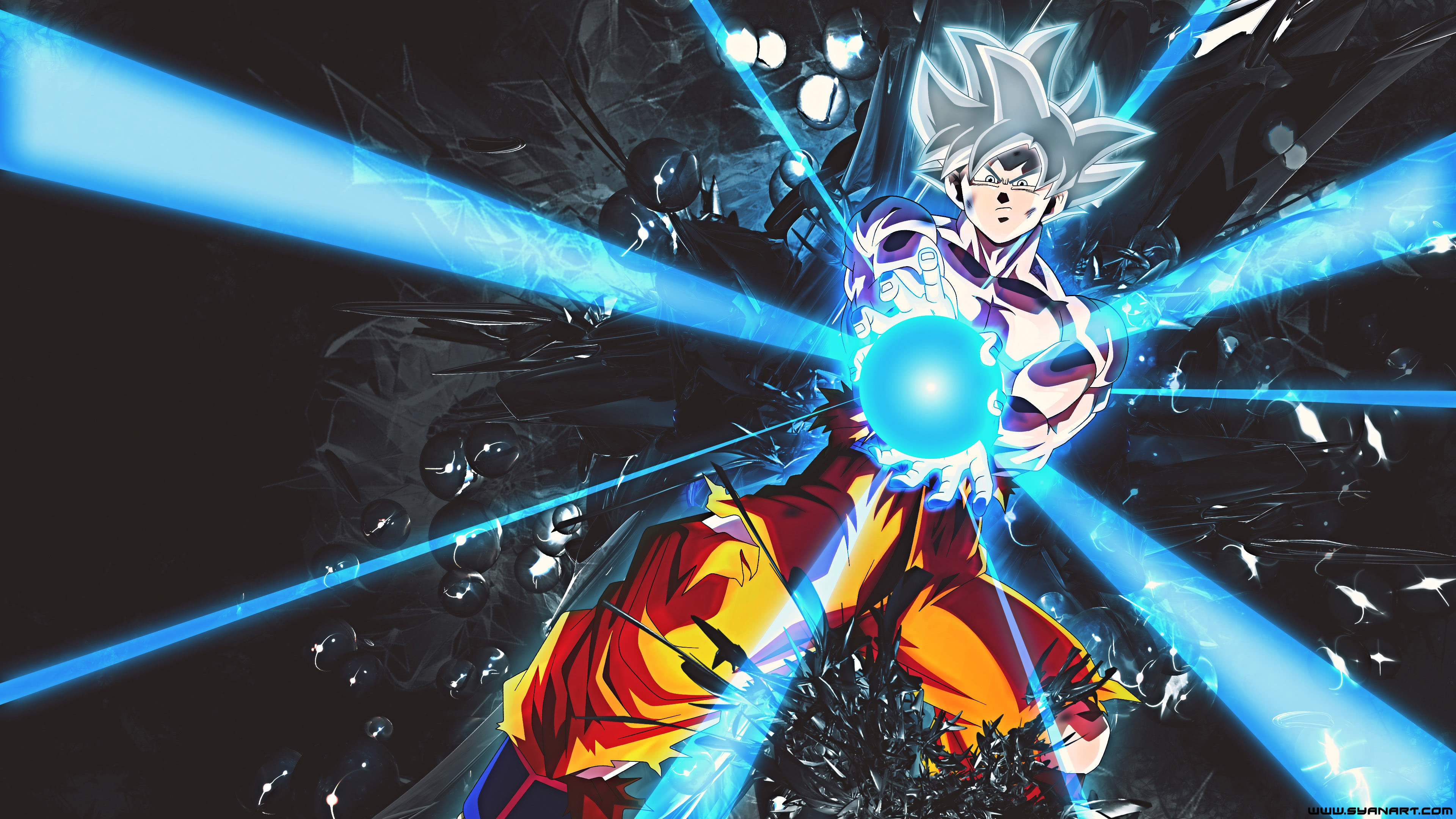 Download wallpaper 3840x2400 dragon ball z, goku, ultra instinct