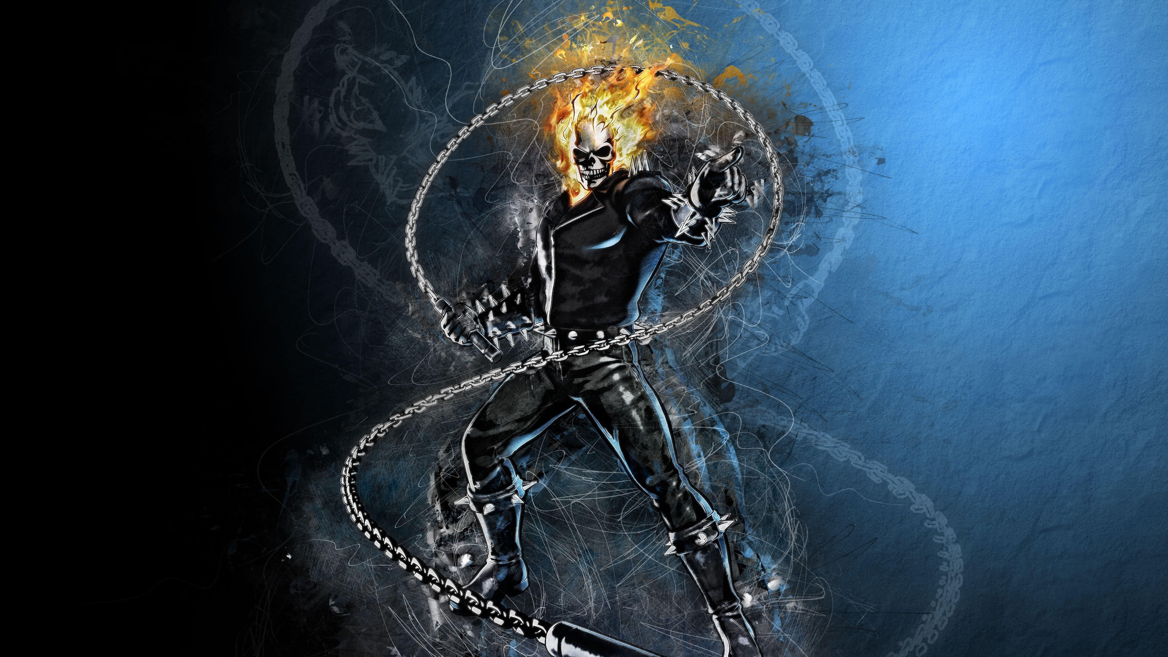Blue Ghost Rider Wallpaper 59 images