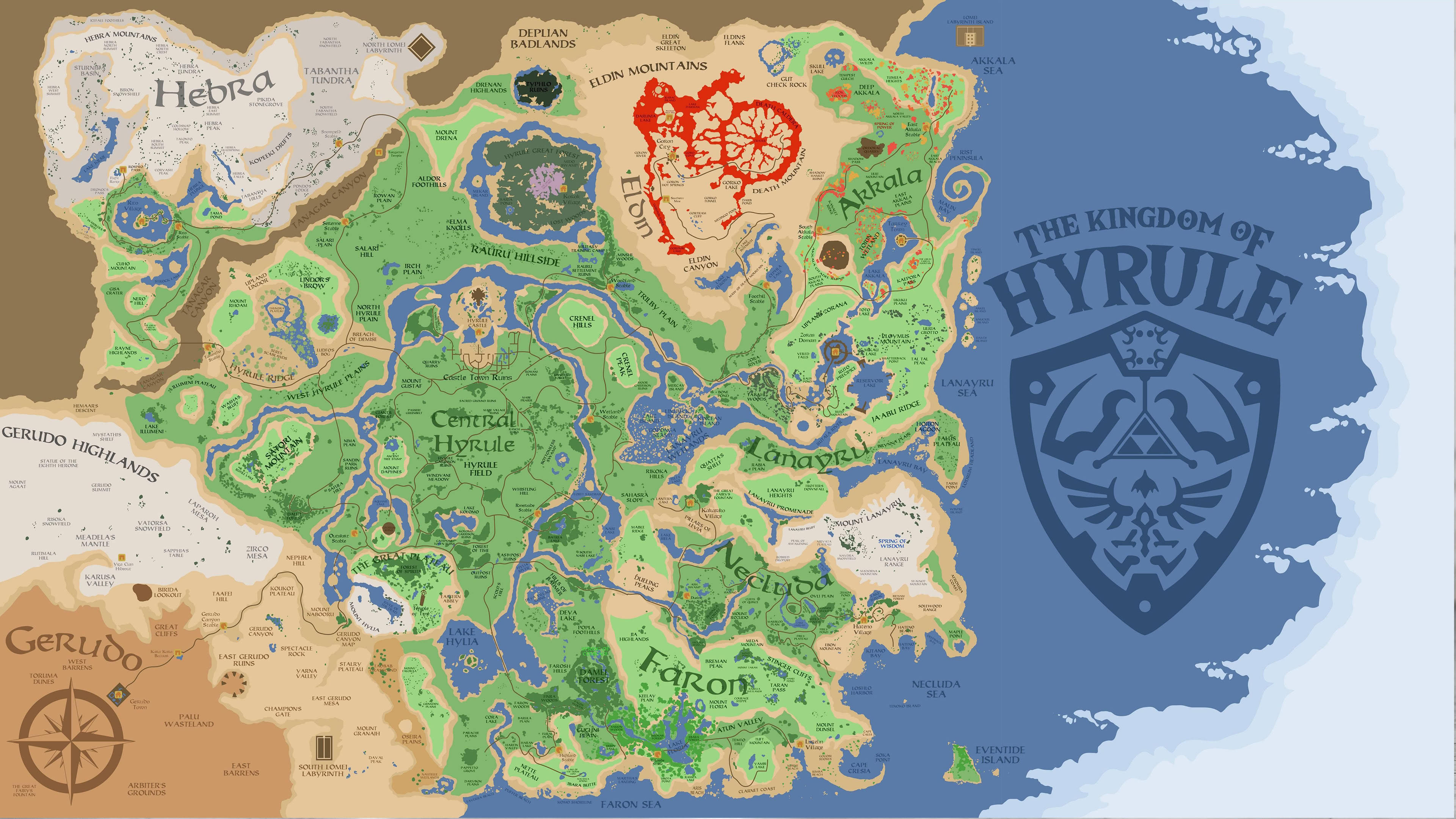 Legend Of Zelda Breath Of The Wild Map Uhd 4k Wallpaper Pixelz