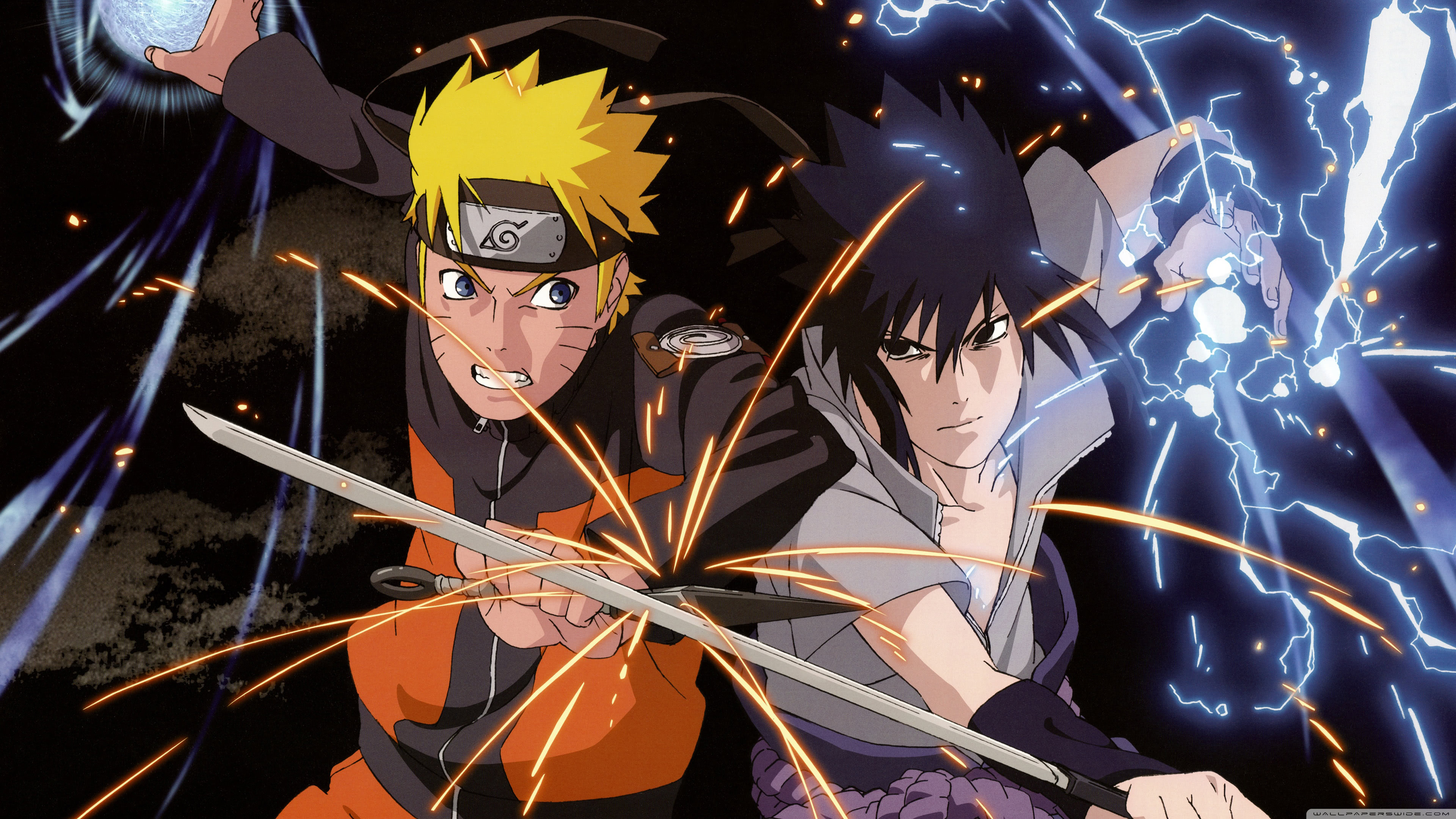 Wallpaper 4k Naruto Vs Sasuke Wallpaper