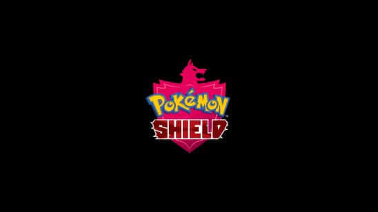 pokemon shield logo uhd 4k wallpaper
