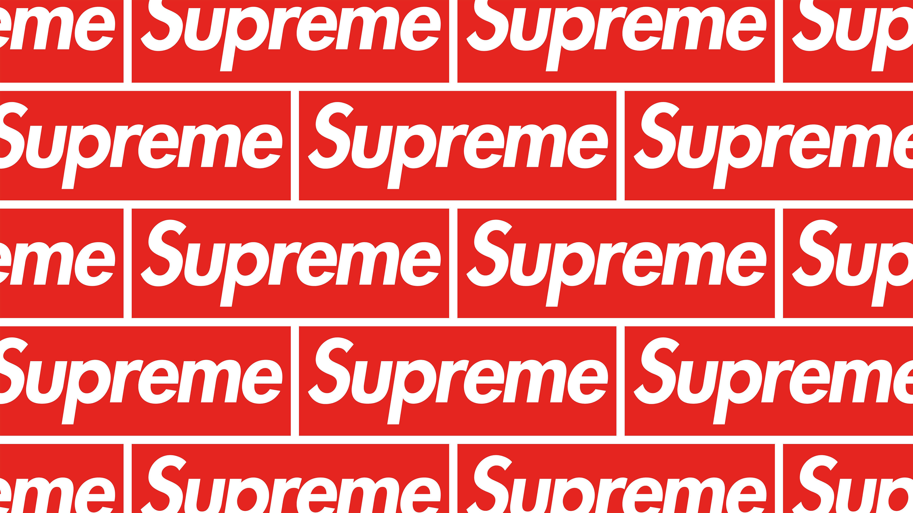 Supreme Logo Full UHD 4K Wallpaper