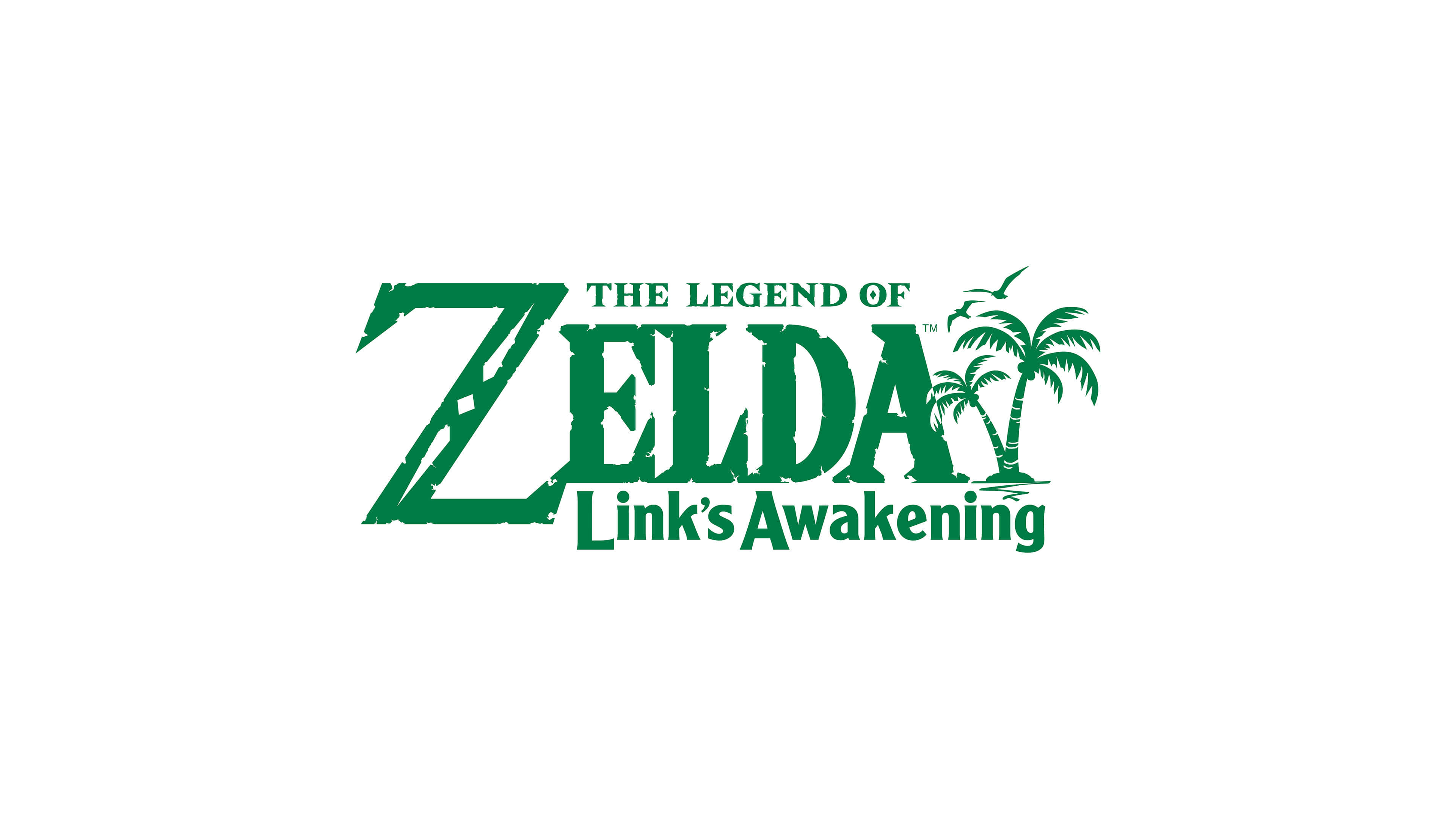 zelda links awakening switch logo uhd 4k wallpaper