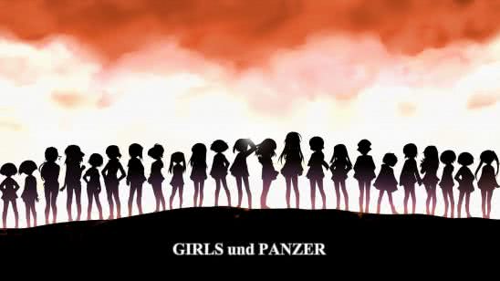 girls und panzer characteres silhouette wqhd 1440p wallpaper