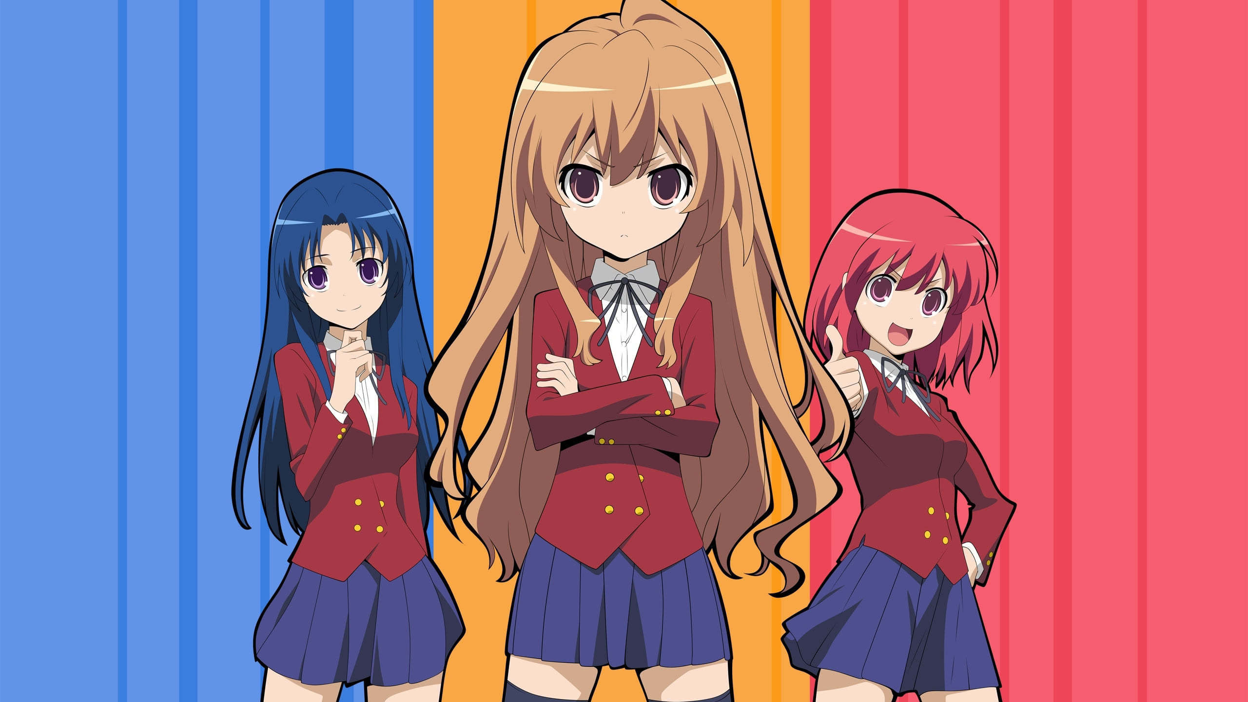 Toradora Taiga Aisaka Ami Kawashima Minori Kushieda Wqhd P