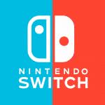 nintendo switch logo blue and red uhd 4k wallpaper