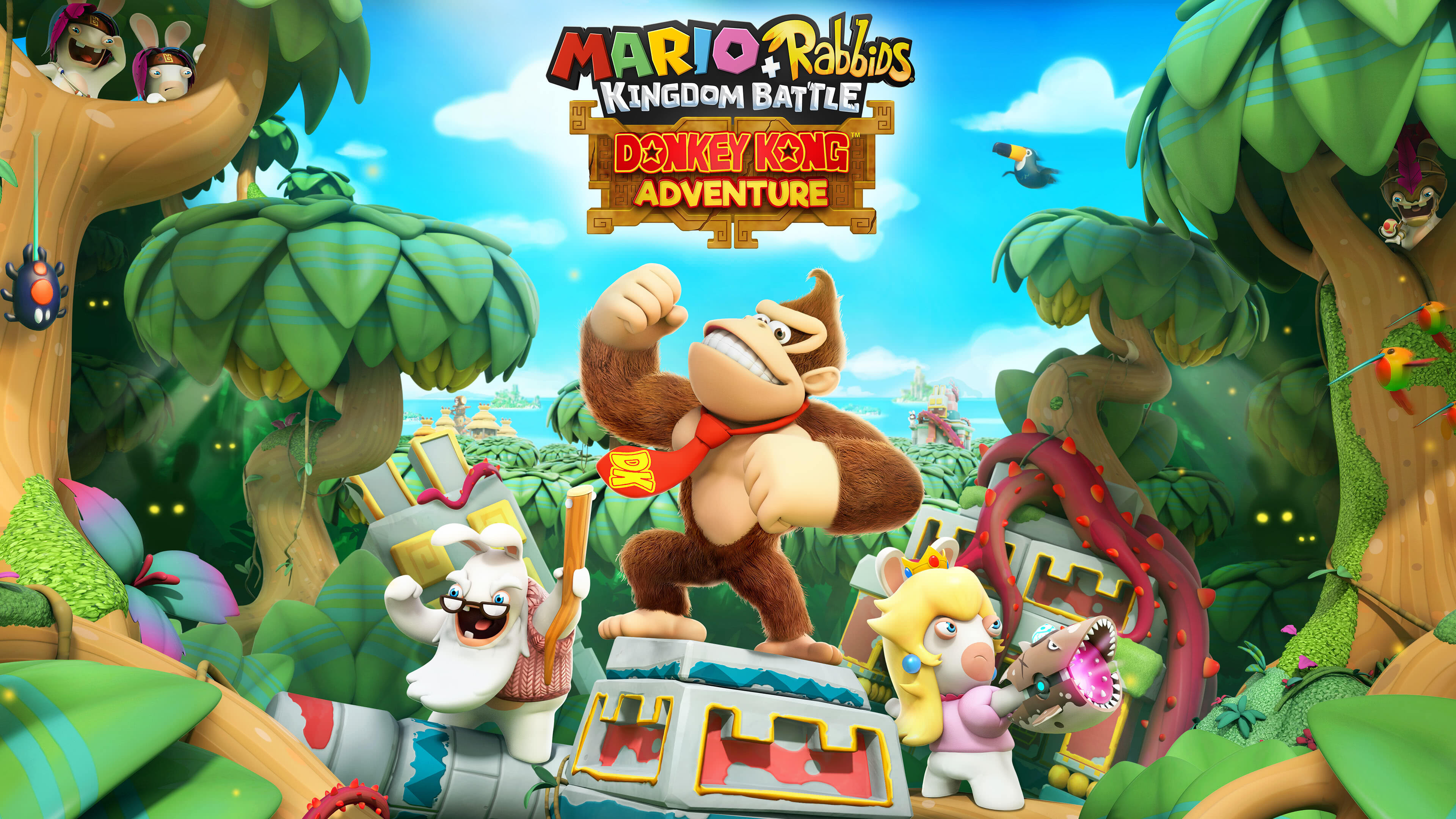Mario Rabbids Kingdom Battle Donkey Kong Adventure UHD 4K Wallpaper | Pixelz