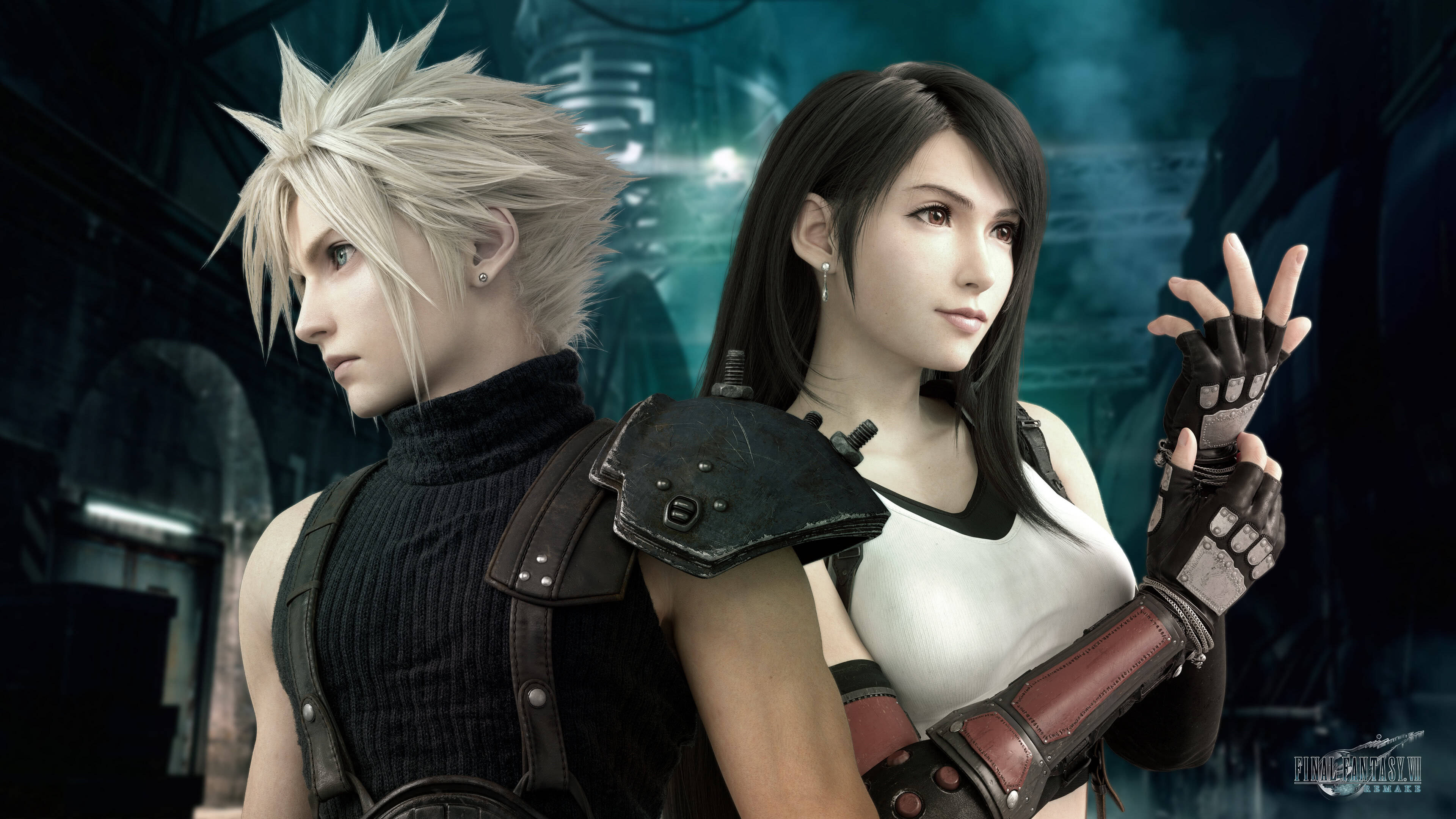 Final Fantasy 7 Remake Cloud Strife Tifa Lockhart UHD 4K Wallpaper | Pixelz