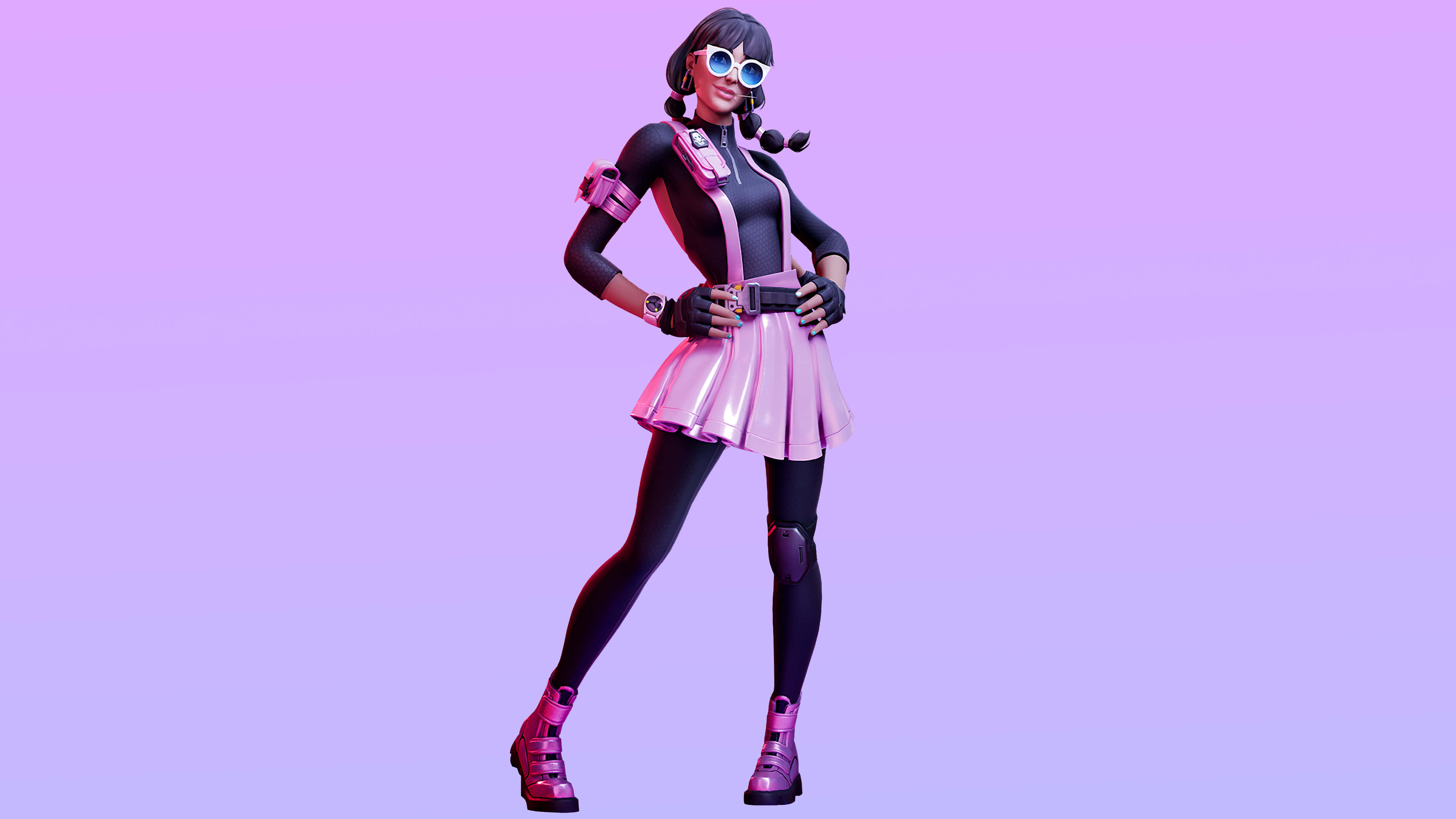 fortnite standout style set cameo vs chic variant 2 skin outfit uhd 4k wallpaper