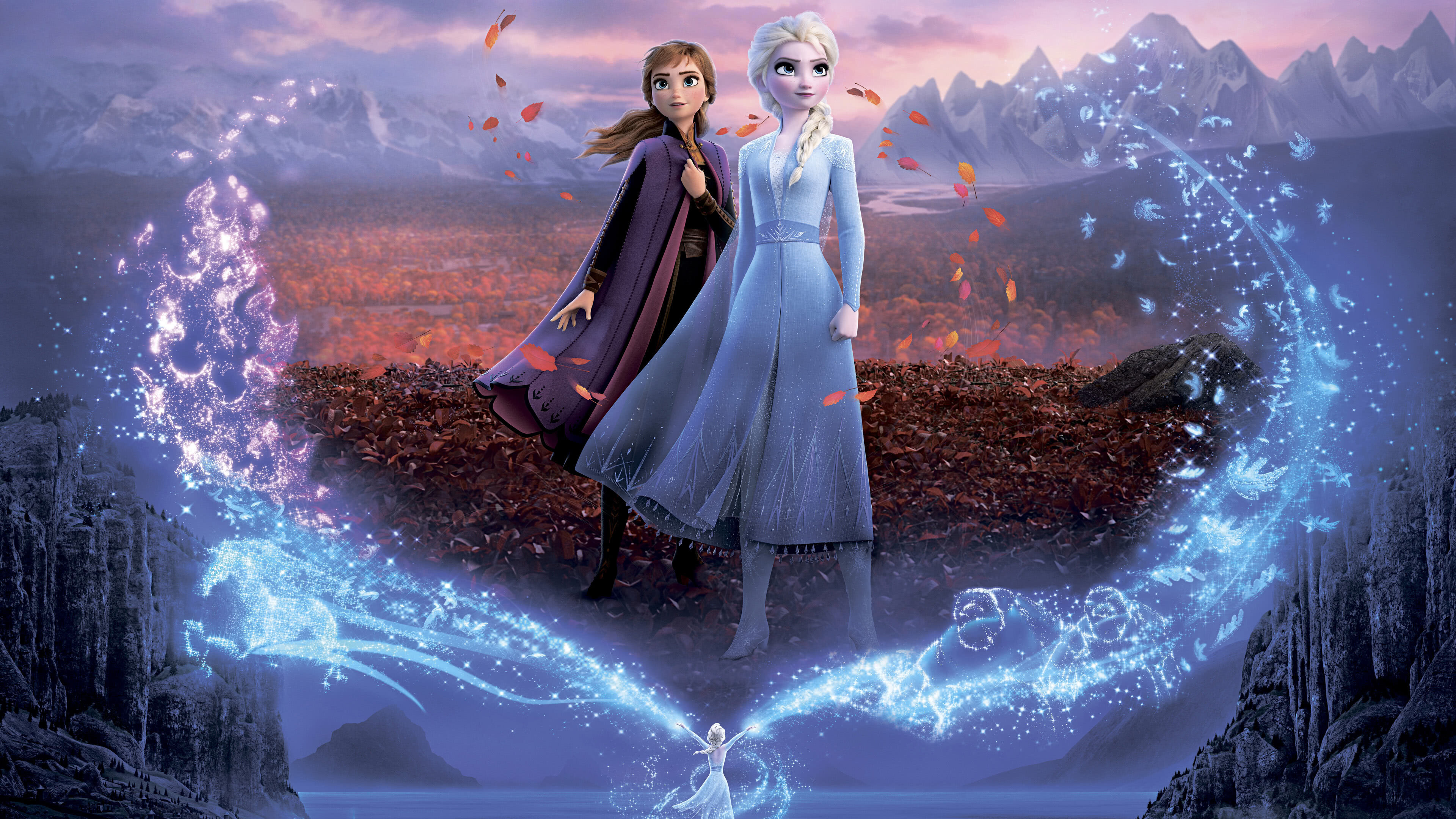 Frozen 2 Elsa And Anna Poster UHD 4K Wallpaper | Pixelz