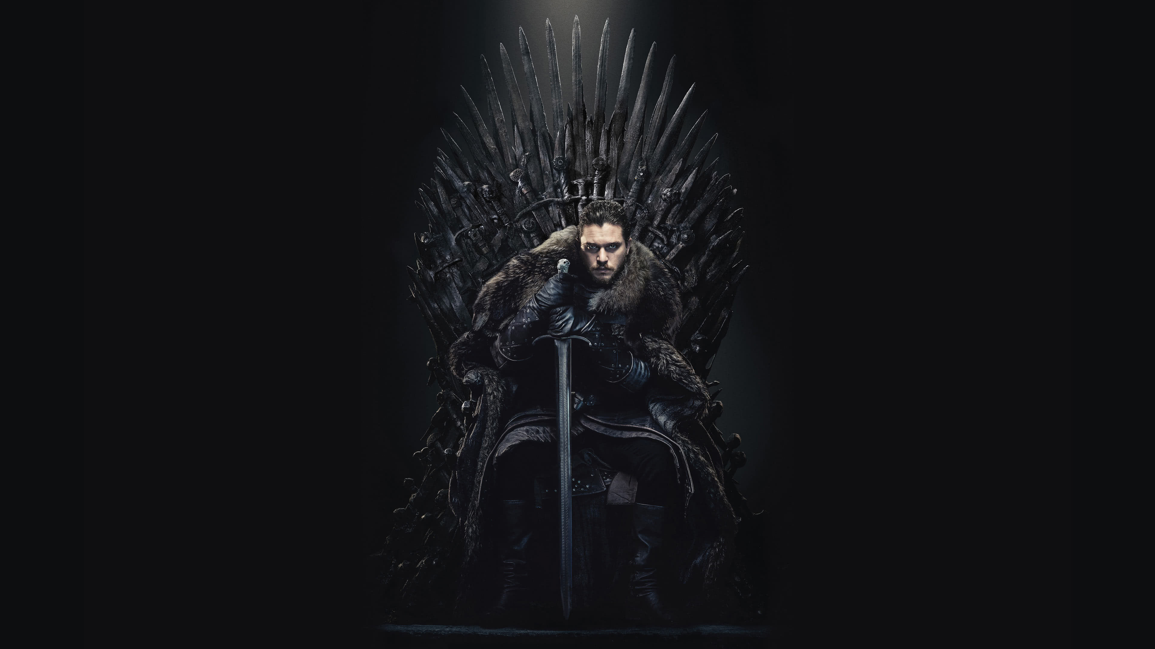 Game Of Thrones Iron Thrones Jon Snow UHD 4K Wallpaper | Pixelz