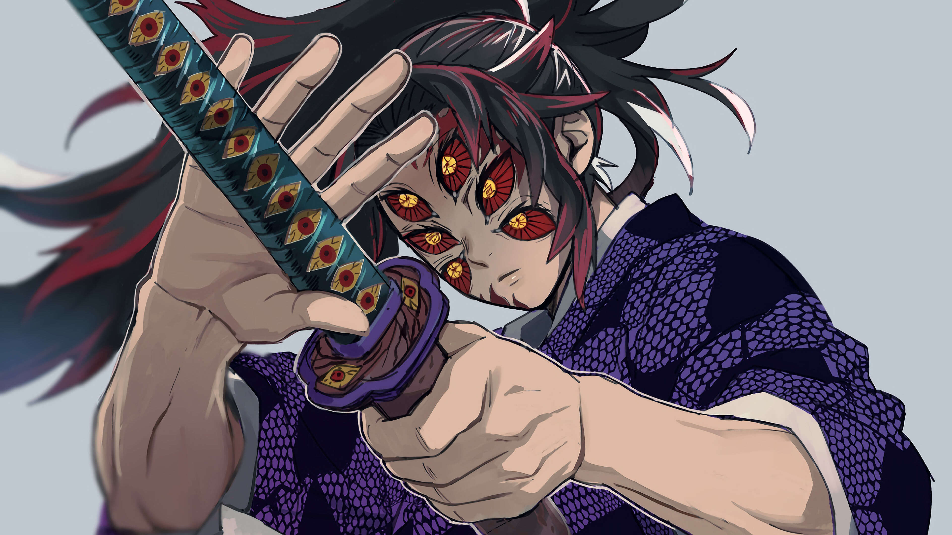 Kimetsu no Yaiba Kokushibo UHD 4K Wallpaper | Pixelz