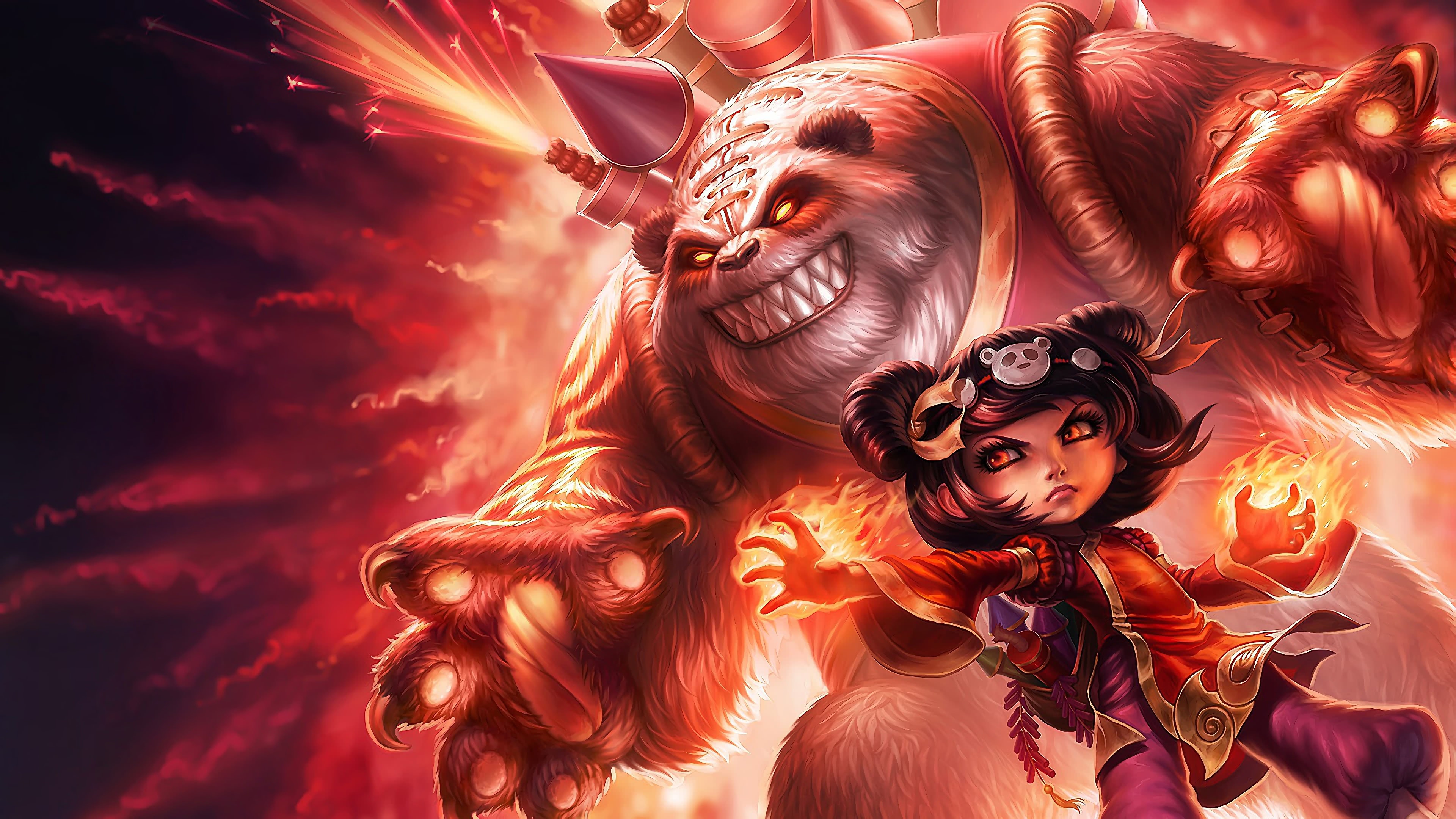 League Of Legends Annie Panda UHD 4K Wallpaper | Pixelz