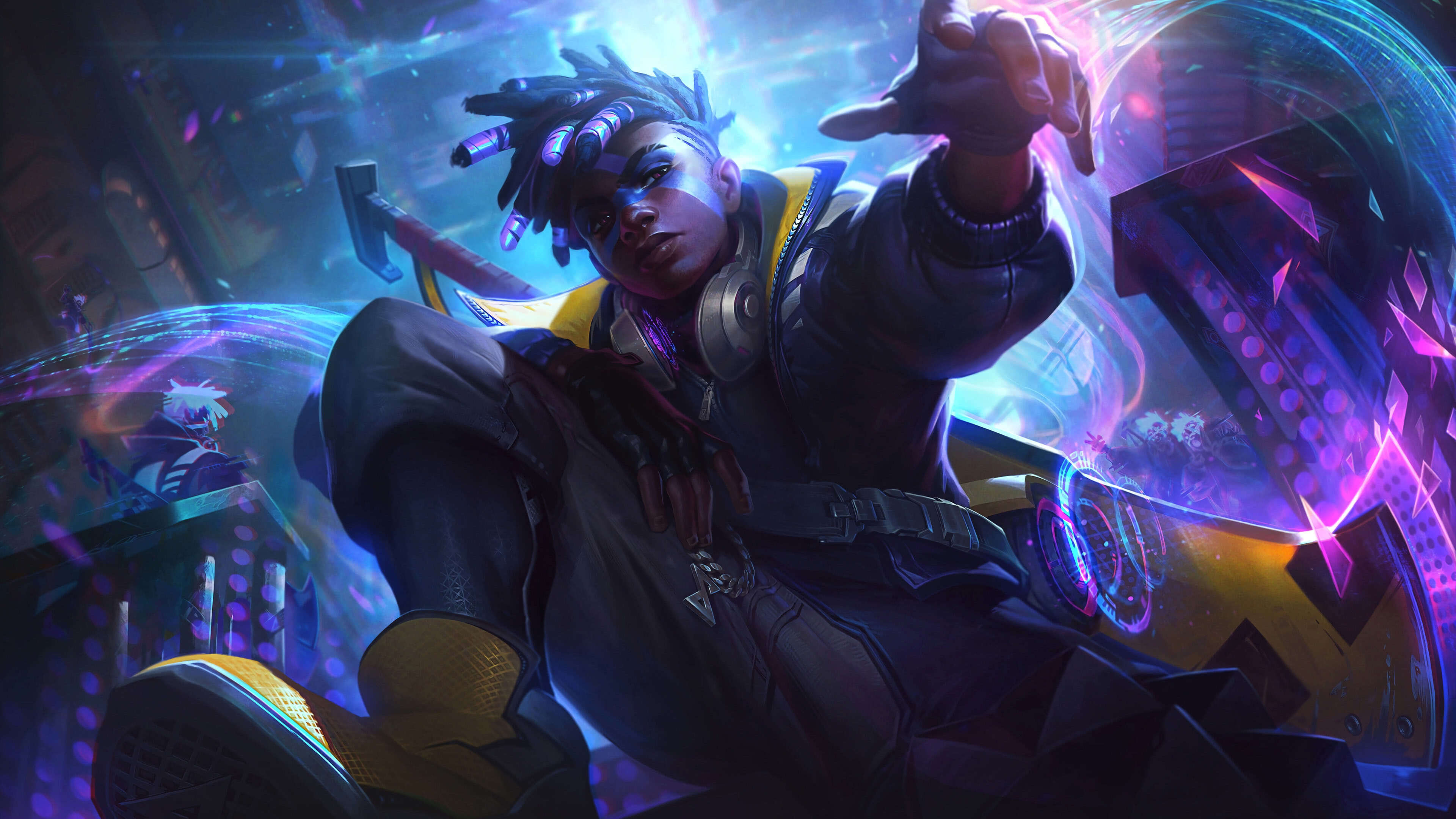 League Of Legends True Damage Ekko Uhd 4k Wallpaper Pixelz