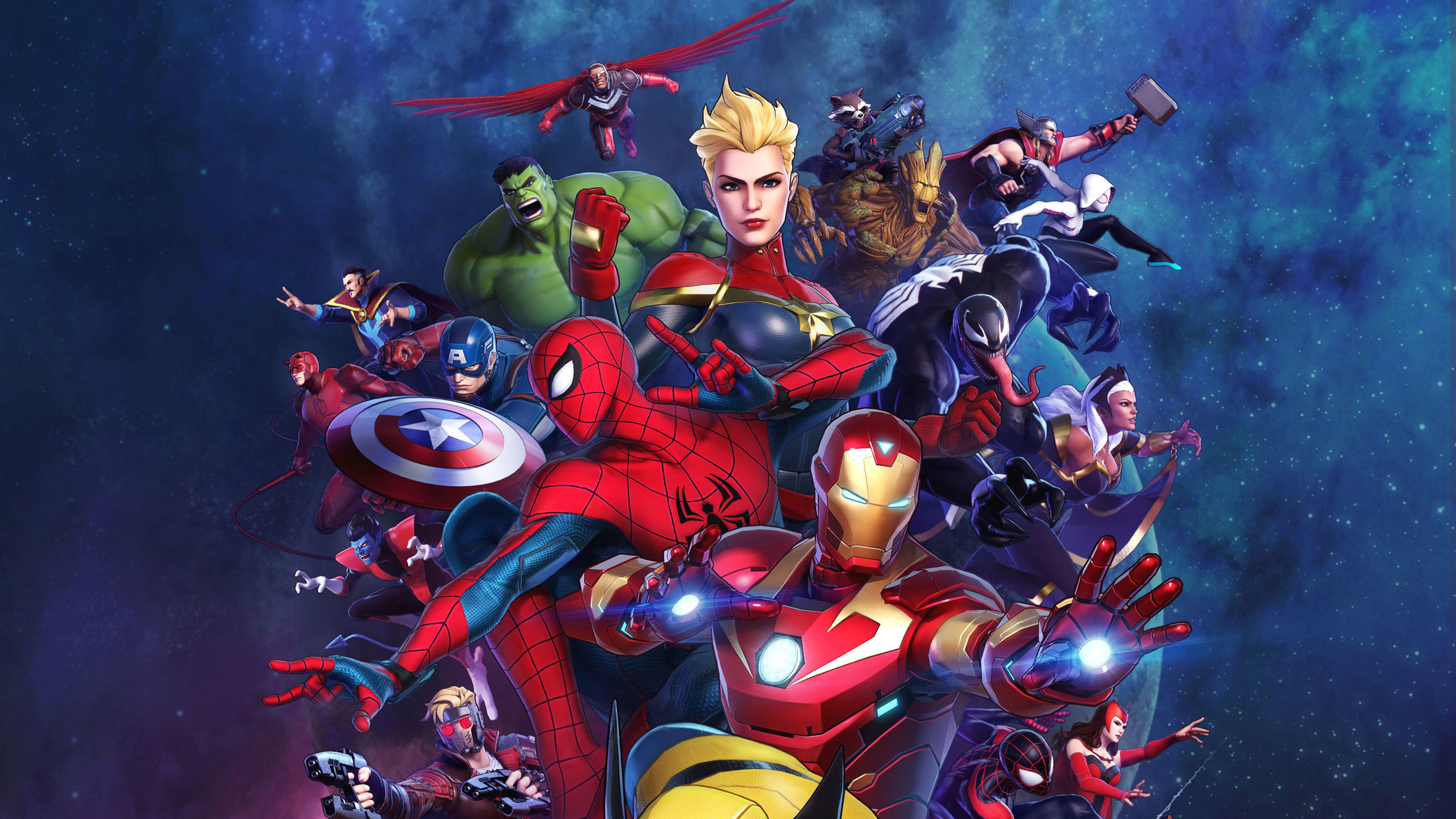 marvel ultimate alliance 3 characters uhd 4k wallpaper