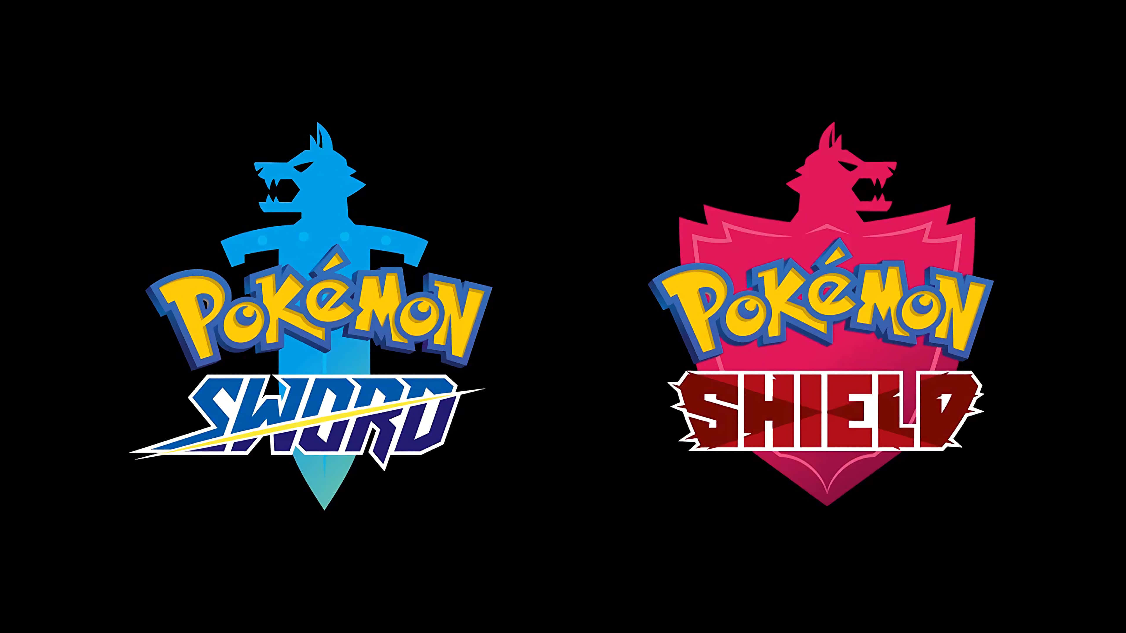 pokemon sword and shield logo uhd 4k wallpaper