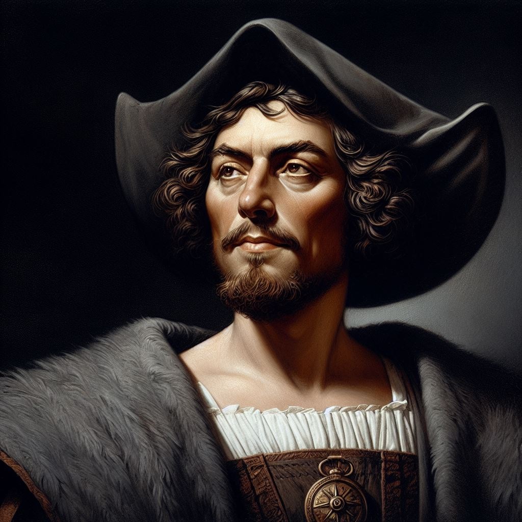 Christopher Columbus Portrait Artwork | Pixelz.cc