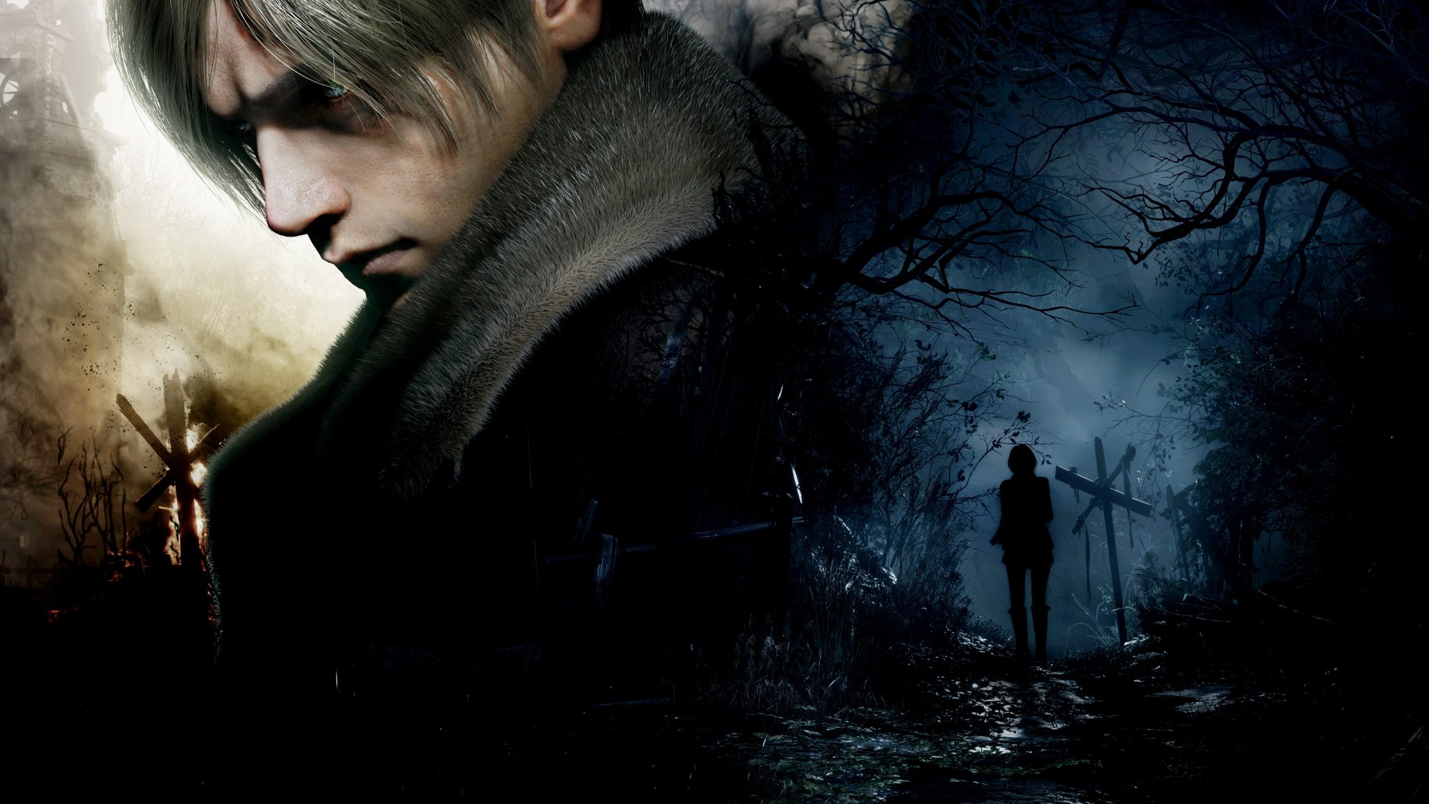 Resident Evil 4 Remake Leon Kennedy UHD 4K Wallpaper