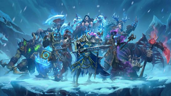 hearthstone knights of the frozen throne expansion uhd 4k wallpaper